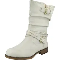 Mustang Damen Stiefelette Warmfutter 1139-624, Größe:40 EU, Farbe:Weiß