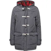 Indicode Herren - Baltico Duffelcoat - Dunkelgrau
