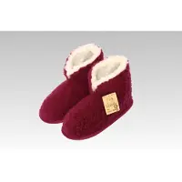 Linke Licardo Heimschuhe Hausschuhe Boots Wolle bordeaux Bordeaux