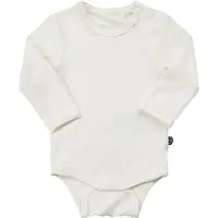 Minymo Body l/ä - Bambus - Weiß - - 50 - Body L/Ä