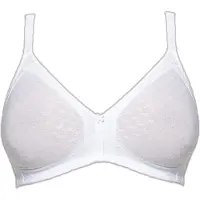 Susa Bügelloser BH "BH ohne Bügel Topsy", Damen, Gr. 75, Cup C, weiß, Stoff, Obermaterial: 40% Baumwolle CO. 30% Polyamid PA. 30% Elasthan EL., BHs Bügelloser BH