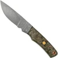 Puma Knife Of The Year 2022 Carbon, 33202214 Balbach SuperClean damascus, feststehendes Messer