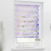 Lichtblick Sonnenschutzsysteme Duo Rollo Klemmfix, ohne Bohren, blickdicht, Hortensie - Lila Lichtblick Sonnenschutzsysteme Lila