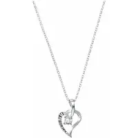 Amor Kette mit Anhänger für Damen, Sterling Silber 925 | Herz Zirkonia (synth.) amor Silber