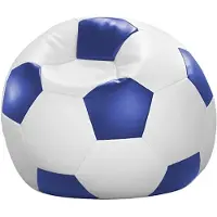 Linke Licardo Fußball-Sitzball Kunstleder Weiß/blau