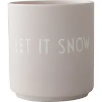 Design Letters Becher - Favourite - Lass es Snow - Beige - - One Size - Becher