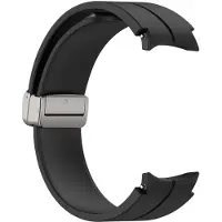 INF Silikonarmband mit Faltschließe Black S Samsung Galaxy Watch5 Pro