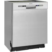 Exquisit Geschirrspüler EGSP9313-EF-030E inox | Spülmaschine 60 cm | ECO-Modus | Maßgedecke: 13 | Startzeitvorwahl | Unterbaugerät