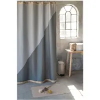 Mette Ditmer Duschvorhang Duet Light Grey (150 x 200 cm)