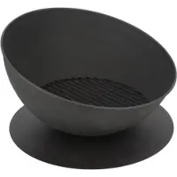 Esschert Design FF513, Freistehende Feuerstelle, offen, Brennholz, Schwarz, Draußen, Rund