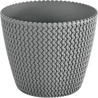 Prosperplast Round Flowerpot 8l Splofy 25.9x22 Cm Grau
