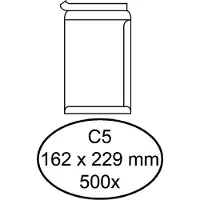 Quantore 500 weisse selbstklebende Umschläge 100gr C5 162 x 229 mm