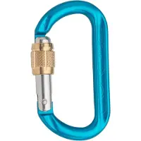 Austrialpin - Ovalo GI Alu Schrauber - Schraubkarabiner blau