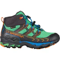 La Sportiva Ultra Raptor II Mid JR Gtx, Mountain Hiking Footwear, 28, Carbon/Flame (Grey) -