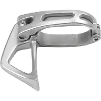 Edelrid Leash Clamp Silver Washer Grau