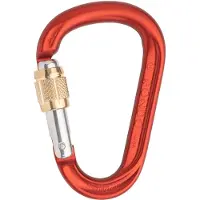 Austrialpin HMS Rondo GI Screwgate Karabiner rot