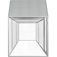 vidaXL Hühnerstall 5x1x1,5 m Verzinkter Stahl