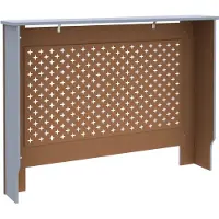 vidaXL Heizkörperverkleidung Anthrazit 112x19x81,5 cm MDF