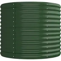 vidaXL Hochbeet Verzinkter Stahl 224x80x68 cm Grün
