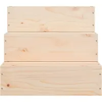 vidaXL Haustiertreppe 40x37,5x35 cm Massivholz Kiefer