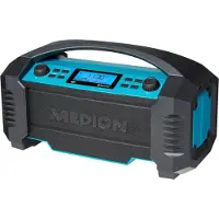 Medion LIFE E66050, Arbeitsort, Analog & Digital, AM, DAB+, FM, MW, 15 W, LCD, Blau