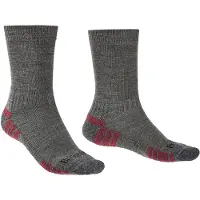 Bridgedale Wandersocken Hike Lightweight Merino Endurance Grey Heather Unisex-Schuhgröße 44 - 47
