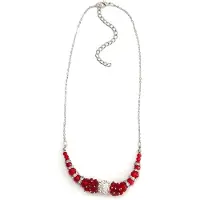 Collezione alessandro Kette mit Anhänger "Miriam" mit vielen kleinen Glassteinen