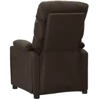 DKD Home Decor Massagesessel Dunkelbraun Stoff