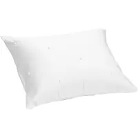 Yumeko Kissenbezug Baumwollsatin 50x60 Weiß - Eco, Bio & Fairtrade