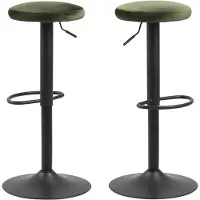 NORDFORM | Barhocker Diego grün Metall 40x82x40 cm | NADUVI