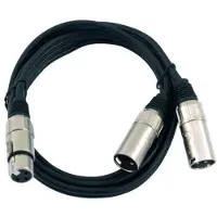Omnitronic 30225205, XLR (3-pin), Männlich, 2 x XLR (3-pin), Männlich, 1,5 m, Schwarz