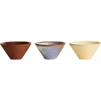 OYOY L300693, Schüssel-Set, Rund, Steingut, Terrakotta, Beige, Blau, Terrakotta, Persönlich, 110 mm
