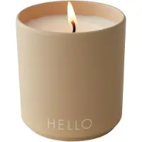 Design Letters - Duftkerze, Hello / beige