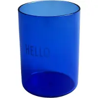 Design Letters Glas "Hello" in Blau - 350 ml - onesize