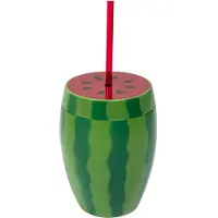 GoDan S.A Wassermelonenkopf Mit Strohhalm 900 Ml