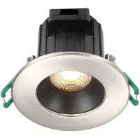Sylvania LEDEinbaustrahler IP65, 9W 4000K, alu gebschw. 230V, Abstr. 40, dimmbar