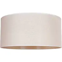 Duolla Lampenschirm Roller, beige, Ø 50cm, Höhe 24cm Roller , Textil / Stoff / Seide