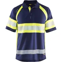Blakläder High Vis Polo Shirt 3338 1051 in div. Farben, Farbe:marineblau/gelb, Größe:4XL