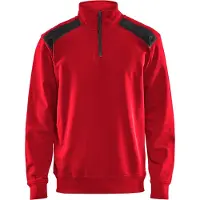 Blakläder Sweatshirt mit Trucker-Kragen, zweifarbig