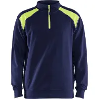 Blakläder Sweatshirt mit Trucker-Kragen, zweifarbig