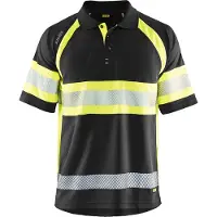 Blakläder High Vis Polo Shirt 3338 1051 in div. Farben, Farbe:schwarz/gelb, Größe:S
