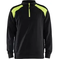 Blakläder Sweatshirt mit Trucker-Kragen, zweifarbig