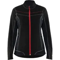 Blakläder Damen Microfleece Jacke Modell 4924.1010 schwarz/rot