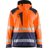 Blakläder High Vis Shell Jacke "4435 " - High Vis Orange/Marineblau L