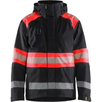Blakläder High Vis Shell Jacke "4420 " - Schwarz/High Vis Rot M