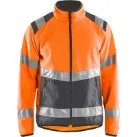 Blakläder High Vis Softshell Jacke 4877 " - High Vis Orange/Mittelgrau M"