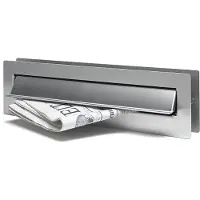 Bobi Eingebauter Briefkasten L330 Edelstahl