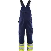 Blakläder High Vis bretelbroek 2662-1800 - Marine/High Vis Geel - D116