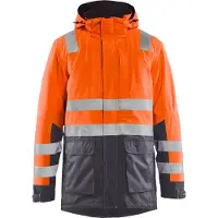 Blakläder High Vis Winterparka 4495, Farbe:High Vis Orange/Mittelgrau, Größe:XXXL