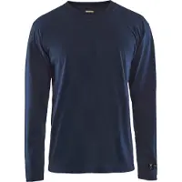 Blakläder Flammschutz-Langarm-Shirt, marineblau, Unisex-Grösse: XL